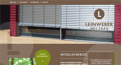 Desktop Screenshot of leinweber-holzbau.de