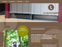 Tablet Screenshot of leinweber-holzbau.de